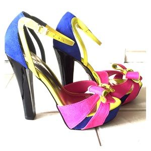 🎀Bow Colorful Rainbow Heels